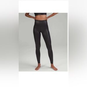 Lululemon Align High Rise Leggings 25” Black Shine Womens Size 4 25”